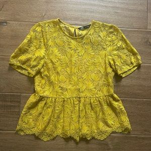 Zara peplum top